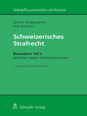 cover image of Schweizerisches Strafrecht, Besonderer Teil I